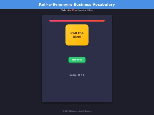 games/synonym-dice screenshot