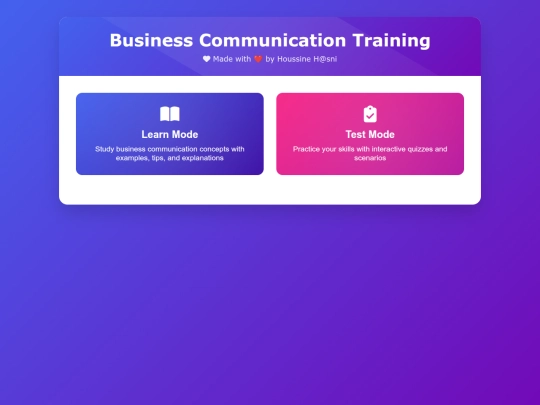 practice/communication-training screenshot