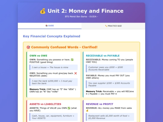 second-year/UNIT2-Money screenshot