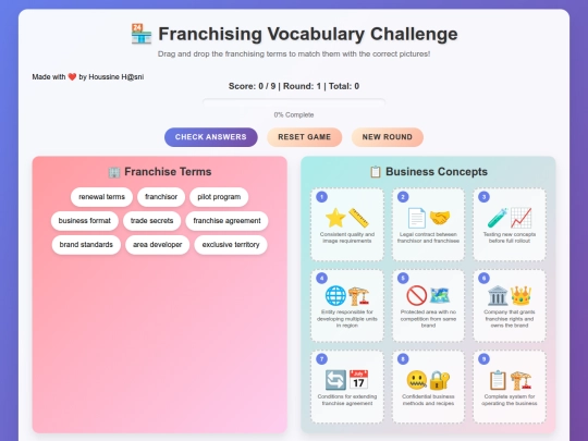 second-year/franchising-vocab-challenge screenshot