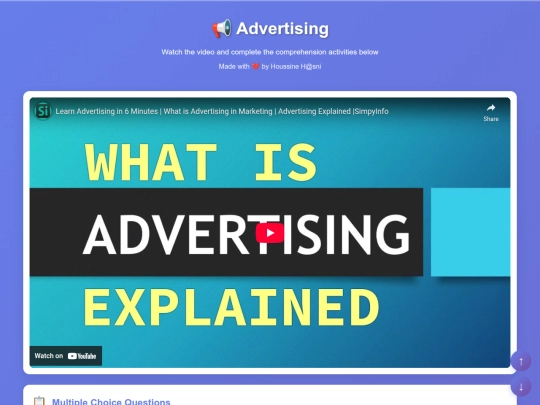 videos/advertising screenshot