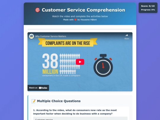 videos/customer-service screenshot