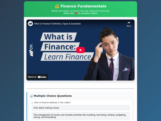videos/finance screenshot