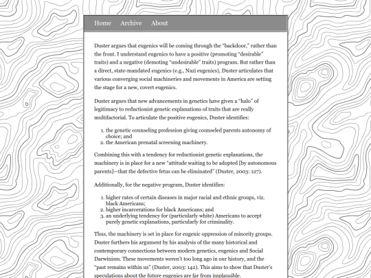 posts/2026-08-30-Backdoor-to-Eugenics-by-Troy-Duster-Argument-Summary screenshot