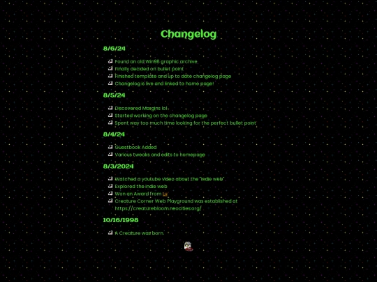 log screenshot