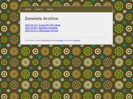 archive screenshot