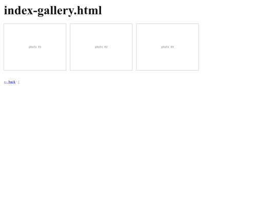 photographs/index-gallery screenshot