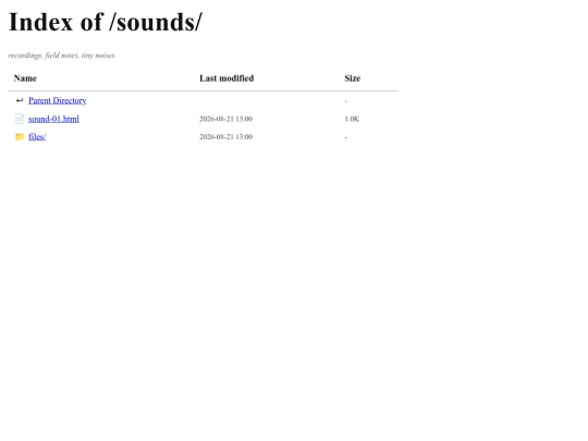 sounds screenshot