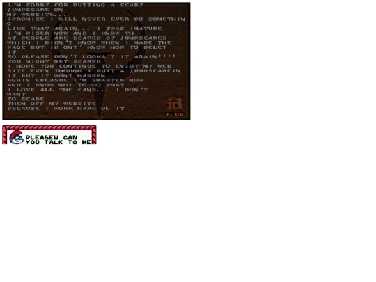 apology screenshot