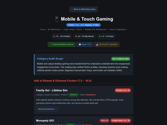 games-mobile screenshot
