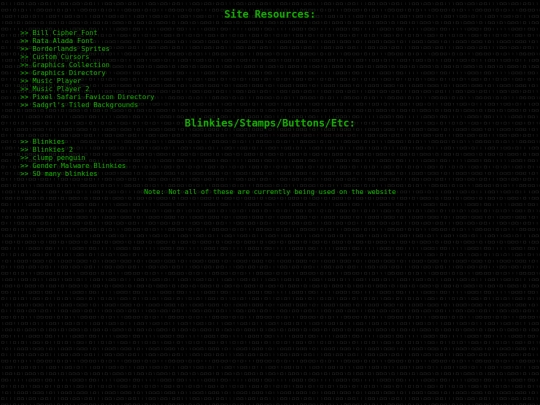 links screenshot