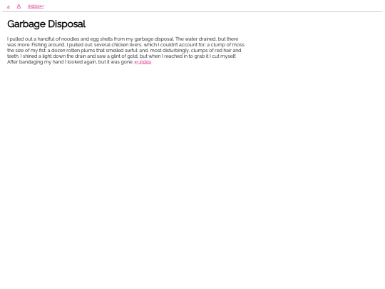 short-stories/garbage-disposal screenshot