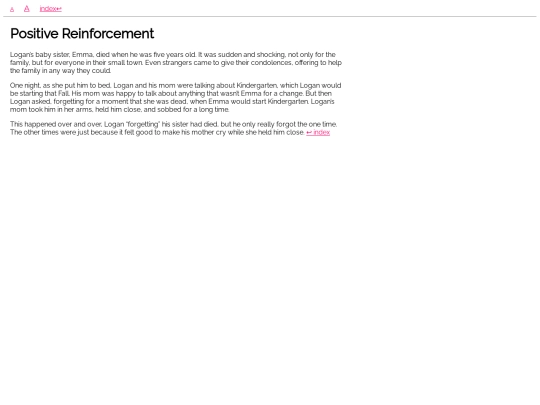 short-stories/positive-reinforcement screenshot