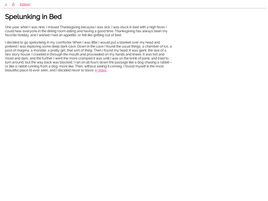 short-stories/spelunking-in-bed screenshot