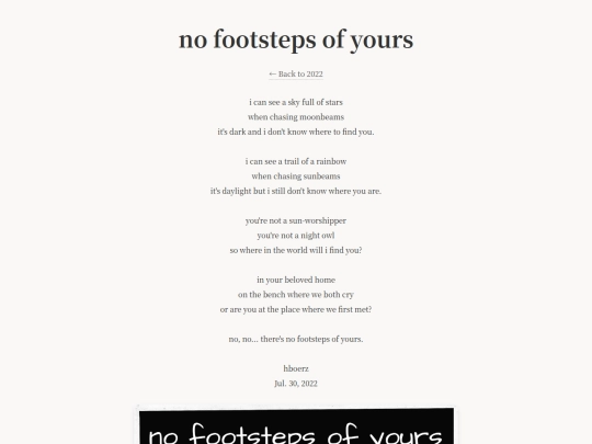 no-footsteps-of-yours screenshot