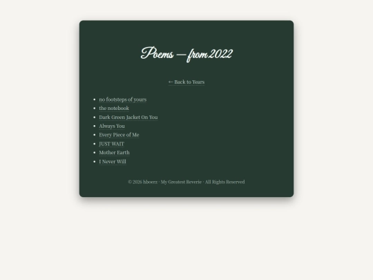 poems-2022 screenshot