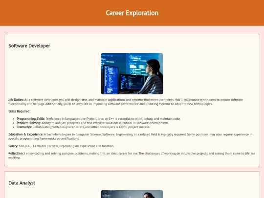 careres screenshot