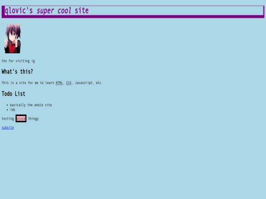 index screenshot