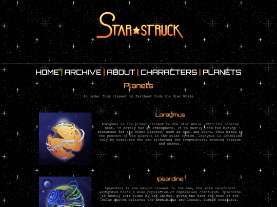 planets screenshot