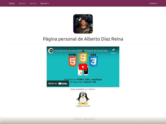 paginaPersonal screenshot
