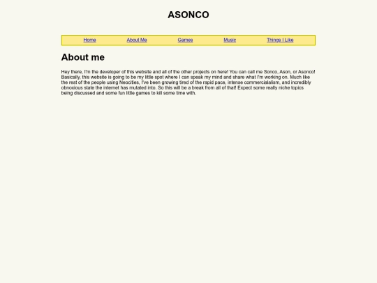 AboutMe screenshot