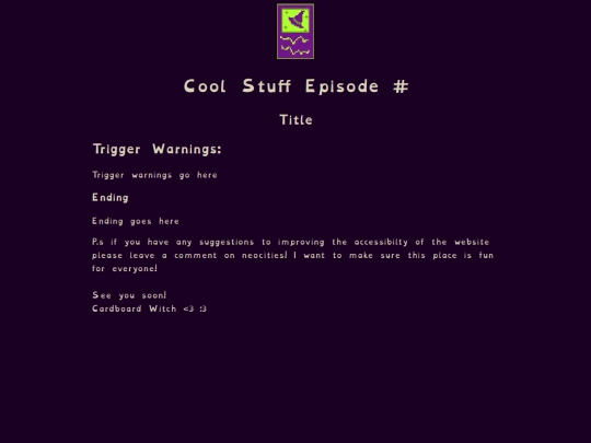Website/Templates/cool_stuff_episode_template screenshot