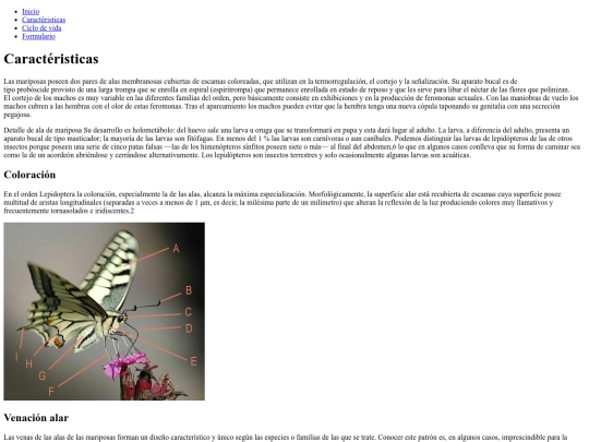 Caractéristicas screenshot