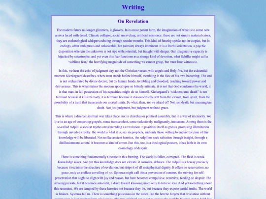 writing screenshot