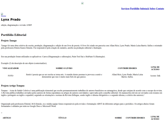 Portifolio screenshot