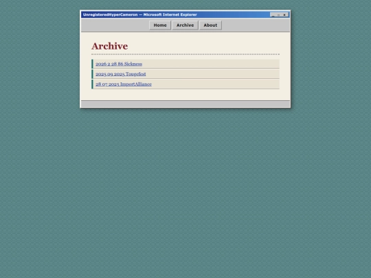 archive screenshot