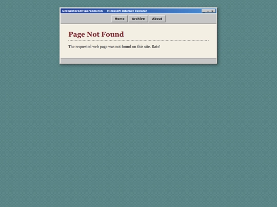 not_found screenshot