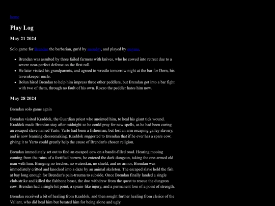 logs/playlog screenshot