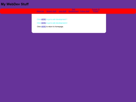 webDev screenshot