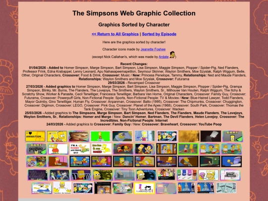 simpsonsgraphics/bycharacter screenshot