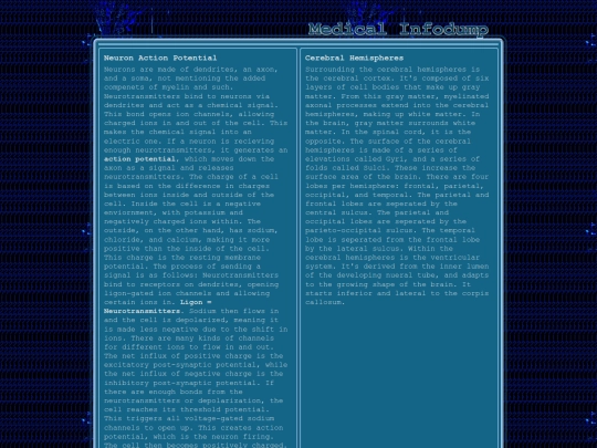medicalinfodump screenshot