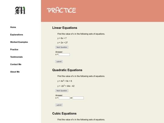 practice screenshot