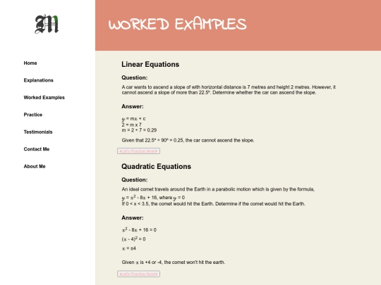 workedexamples screenshot