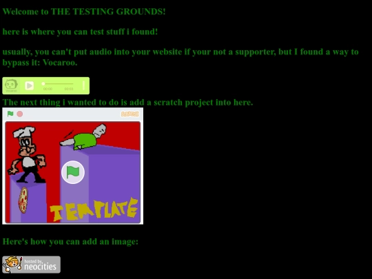 experimental screenshot