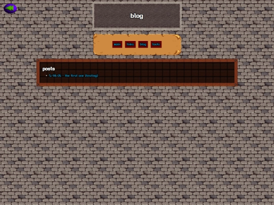 castle/blog screenshot