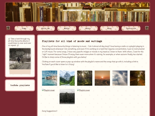 pages/playlists screenshot