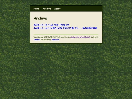 archive screenshot