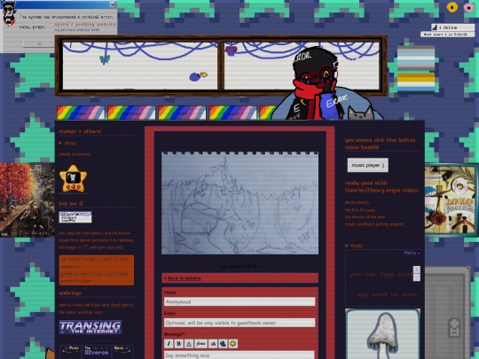 guestbook screenshot