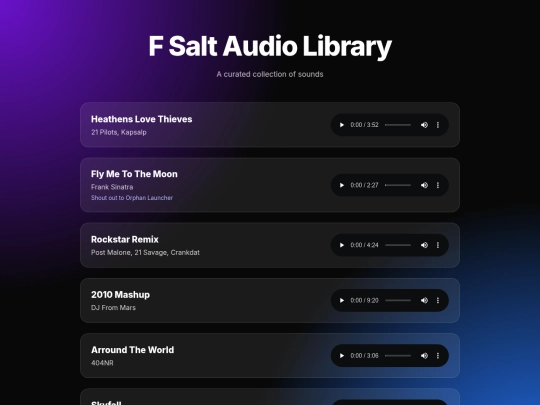 audio/Audio screenshot