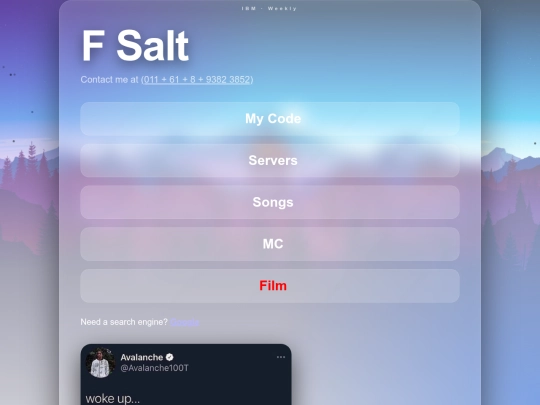 index screenshot