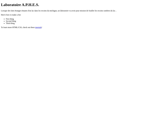 APHES screenshot