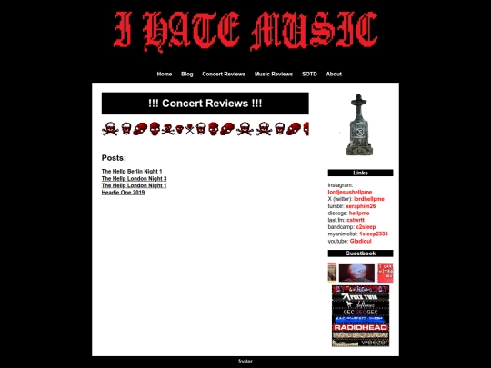 blog/concerts screenshot