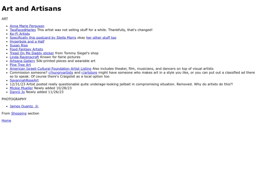 artisans screenshot