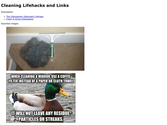cleaninglifehacks screenshot