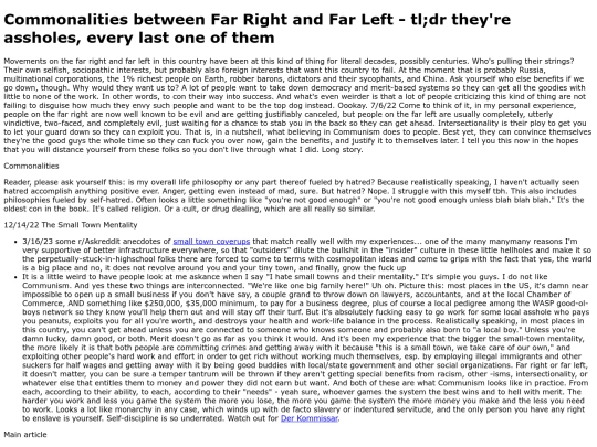 commonalities screenshot