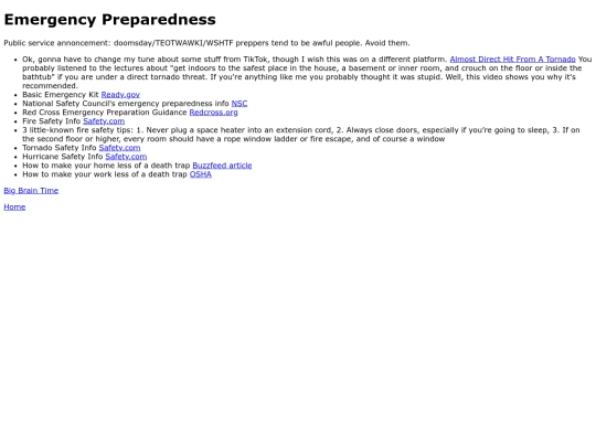 emergencypreparedness screenshot